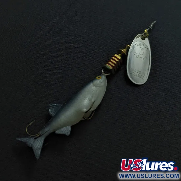 Mepps Comet 3 Mino, zilver, 9g, spinner met visje #23428