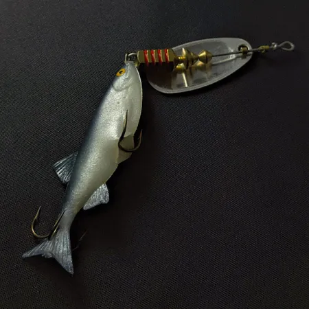 Mepps Comet 3 Mino, zilver, 9g, spinner met visje #23428