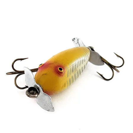 Creek Chub Injured Minnow, 6g Geel, Topwater Kunstaas #23433