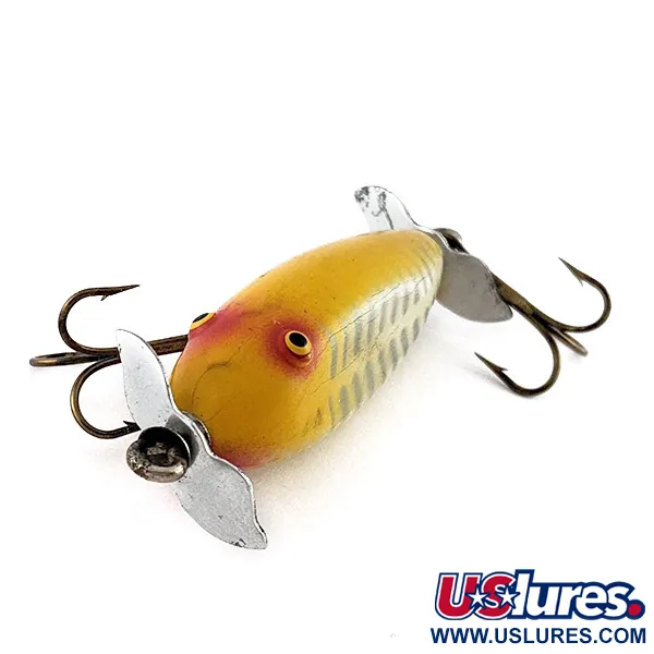 Creek Chub Injured Minnow, 6g Geel, Topwater Kunstaas #23433