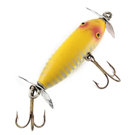 Creek Chub Injured Minnow, 6g Geel, Topwater Kunstaas #23433