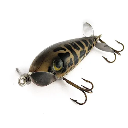 South Bend Nip-I-Diddee, 11g, Geel/Zwart, Topwater Kunstaas #23437