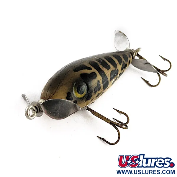 South Bend Nip-I-Diddee, 11g, Geel/Zwart, Topwater Kunstaas #23437