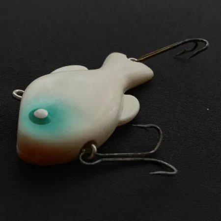 Fred Arbogast, 7g Crème/Teal, Vintage Kunstaas #23509