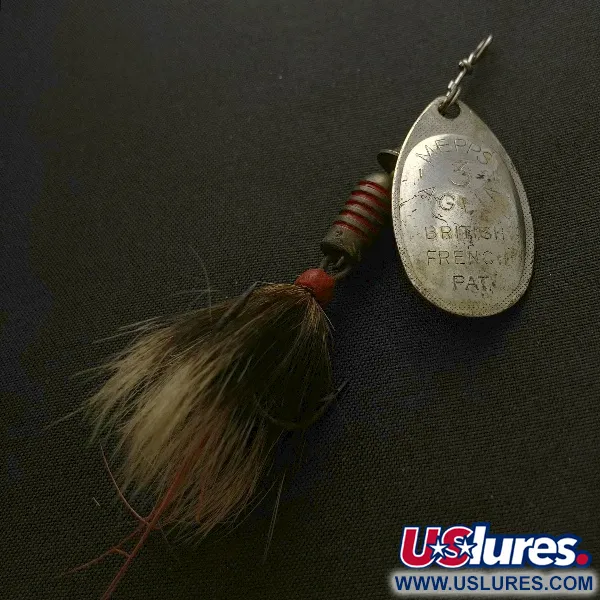 Mepps Aglia 3, zilver, 7.3g, spinner met eekhoornstaart #23570