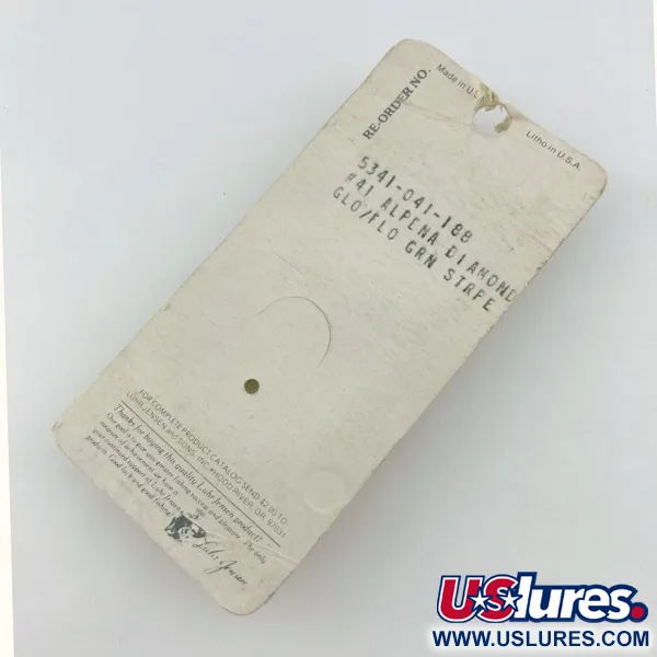 Luhr Jensen Alpena Diamond, 7g, Glo-Flo Green, Lepel #23708