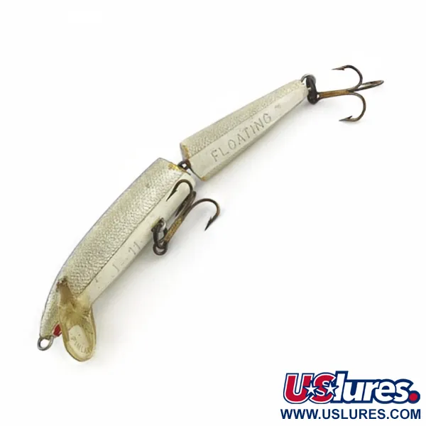 Rapala Jointed J11, Zilver (S), 7g, 11cm, Tweedelige Plug #23755
