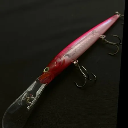 Rapala Down Deep Husky Jerk DHJ12, 14g, Roze Rode Kop, Diepduikende Plug #23773