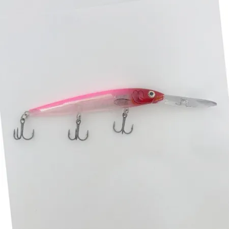 Rapala Down Deep Husky Jerk DHJ12, 14g, Roze Rode Kop, Diepduikende Plug #23773