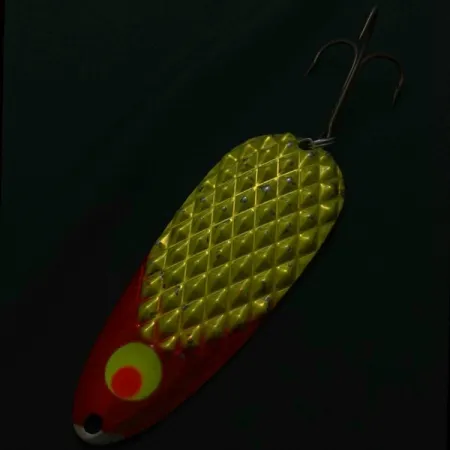 Lindy Gator, 55g rood/wit/nikkel, Lepel #23800