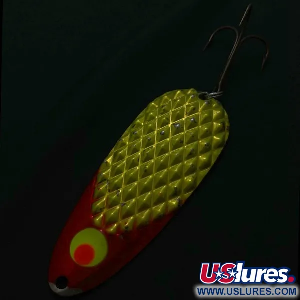 Lindy Gator, 55g rood/wit/nikkel, Lepel #23800