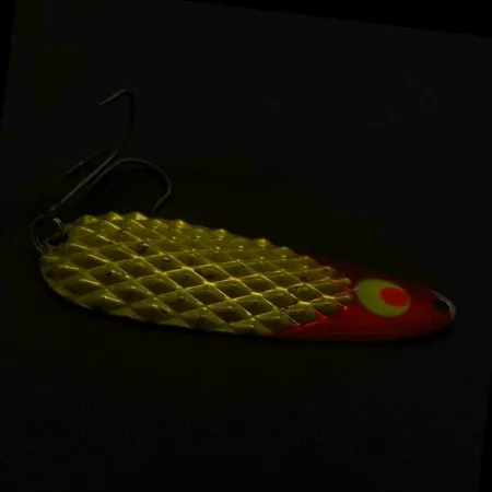 Lindy Gator, 55g rood/wit/nikkel, Lepel #23800