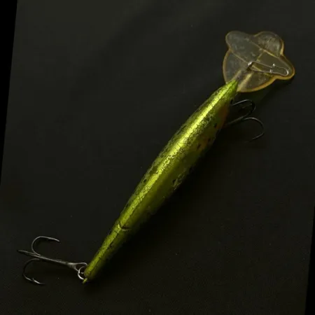 Luhr Jensen Power Hot Lips Minnow, 17g, Chartreuse White, Diepduikende Plug #23803