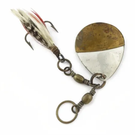 W.T. J. Lowe Lowe's Star Colorado Spinner 4 №5823 (1890S), 7g, nikkel/messing, Spinner #23847