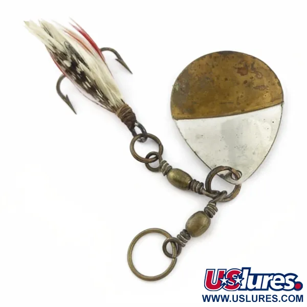 W.T. J. Lowe Lowe's Star Colorado Spinner 4 №5823 (1890S), 7g, nikkel/messing, Spinner #23847