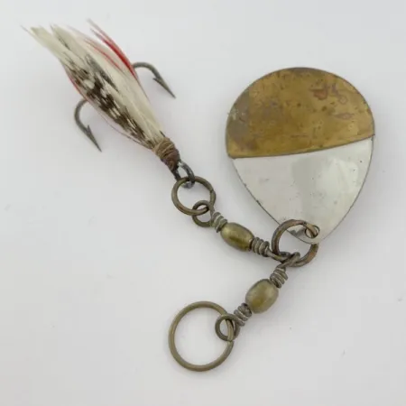 W.T. J. Lowe Lowe's Star Colorado Spinner 4 №5823 (1890S), 7g, nikkel/messing, Spinner #23847