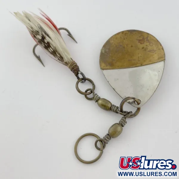 W.T. J. Lowe Lowe's Star Colorado Spinner 4 №5823 (1890S), 7g, nikkel/messing, Spinner #23847