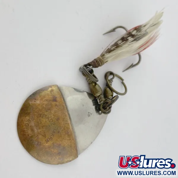 W.T. J. Lowe Lowe's Star Colorado Spinner 4 №5823 (1890S), 7g, nikkel/messing, Spinner #23847