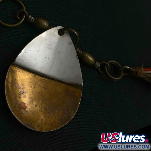 W.T. J. Lowe Lowe's Star Colorado Spinner 4 №5823 (1890S), 7g, nikkel/messing, Spinner #23847