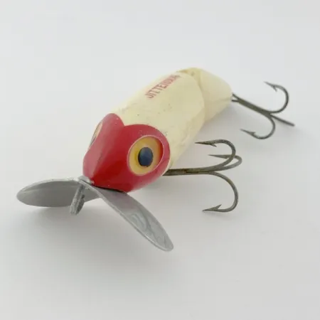 Fred Arbogast Jitterbug Jointed, 14g Red Head, Oppervlakte-aas #23869