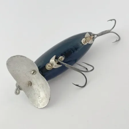 Fred Arbogast Jitterbug Early Bug Eye (1960s), Zwart, 14g, Oppervlakte Kunstaas #23870