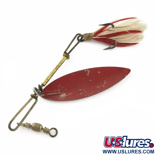 4 Bros 4 Brothers Willow Leaf, 14g nikkel/rood, Spinner #23937