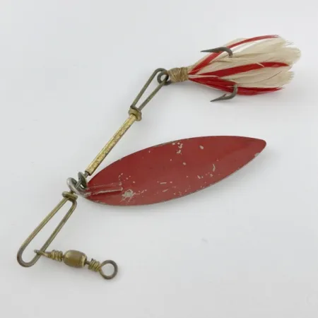 4 Bros 4 Brothers Willow Leaf, 14g nikkel/rood, Spinner #23937