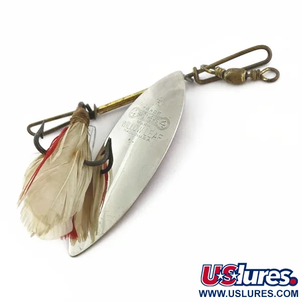 4 Bros 4 Brothers Willow Leaf, 14g nikkel/rood, Spinner #23937