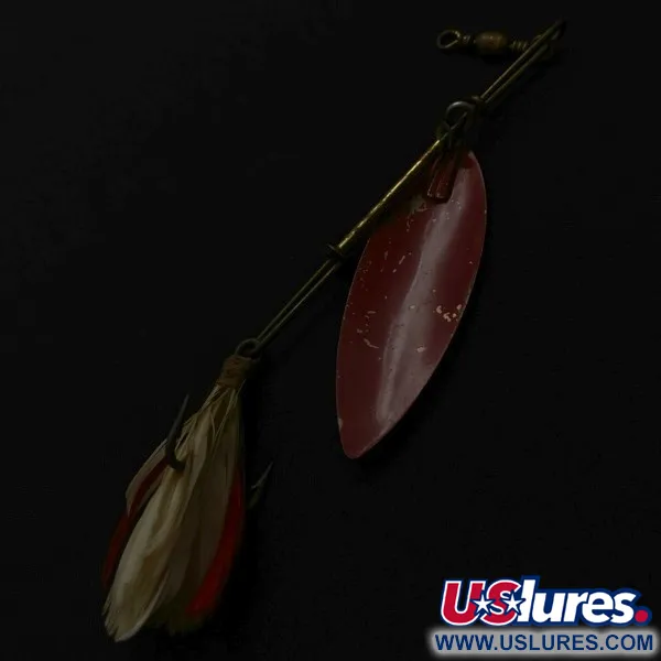 4 Bros 4 Brothers Willow Leaf, 14g nikkel/rood, Spinner #23937