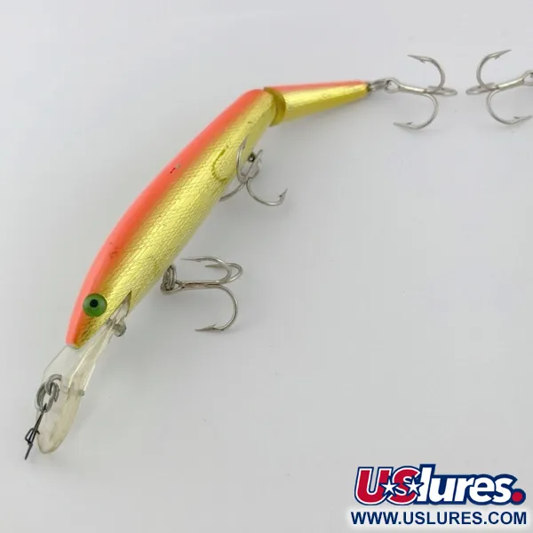 Rebel Fastrac F12 Jointed, 12,5g Goud/Oranje, Drijvende Plug #23952