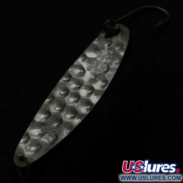 Luhr Jensen Flutter Spoon 35, 7g Zilver Geel, Lepel #23981