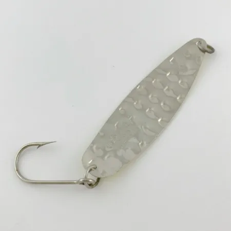 Luhr Jensen Flutter Spoon 35, 7g Zilver Geel, Lepel #23981