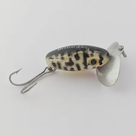 Fred Arbogast Jitterbug, 4g, Zwart Gespikkeld, Topwater Kunstaas #23993
