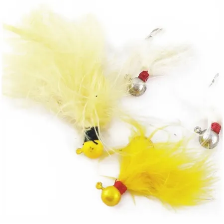 Creme Jigs, Geel & Wit, 3.5g, Mini Jigs #24038