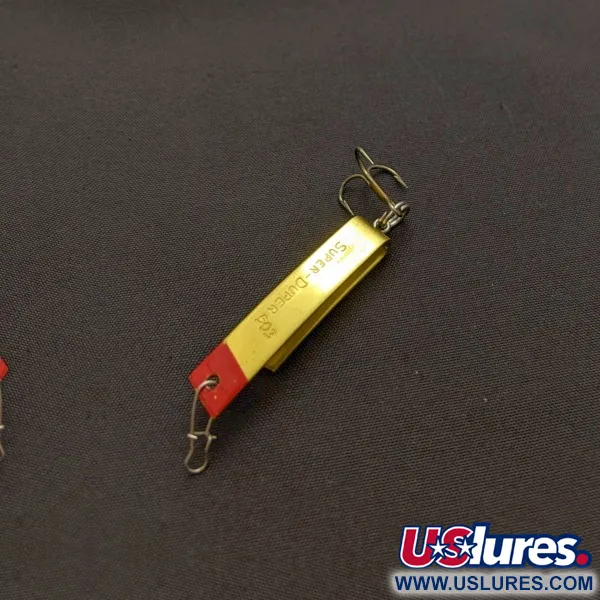 Luhr Jensen Super-Duper 503, 4,3g, zwart/goud/rood, Lepel #24052