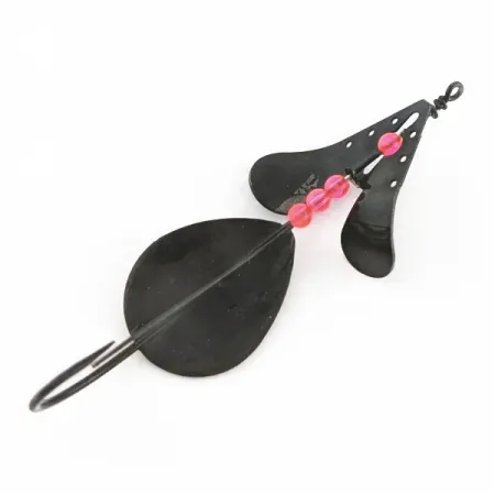 Lindy Skitter-Buzz Weedless, 10g, Rood/Zwart, Oppervlaktelure #24093