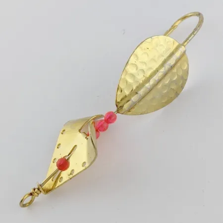 Lindy / Little Joe Skitter-Buzz Weedless, 7g, rood/goud, Lepel #24094