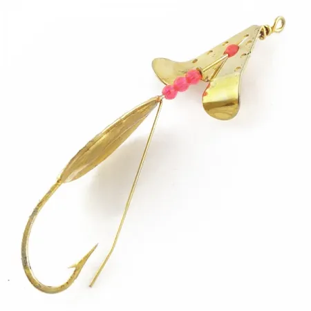 Lindy / Little Joe Skitter-Buzz Weedless, 7g, rood/goud, Lepel #24094