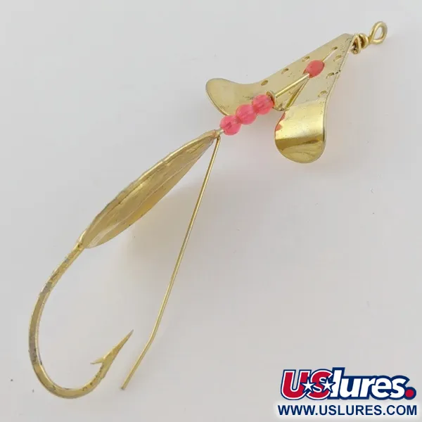 Lindy / Little Joe Skitter-Buzz Weedless, 7g, rood/goud, Lepel #24094