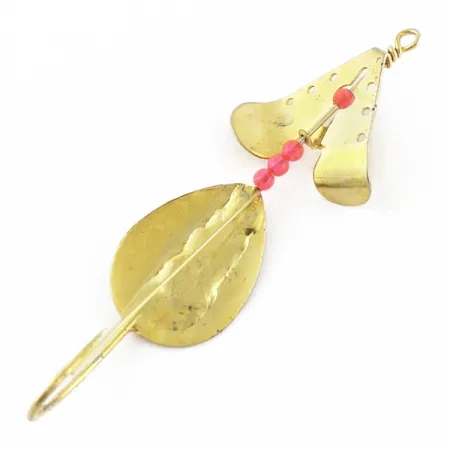 Lindy / Little Joe Skitter-Buzz Weedless, 7g, rood/goud, Lepel #24094