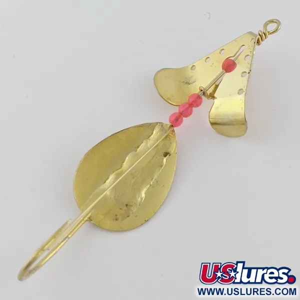 Lindy / Little Joe Skitter-Buzz Weedless, 7g, rood/goud, Lepel #24094