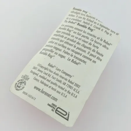 Rebel Bumble Bug, 3g, Bumble Bug, Plug #24098