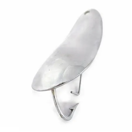 Nebco National Expert Lake Trout Flash Bait, 14g Chroom, Lepel #24113