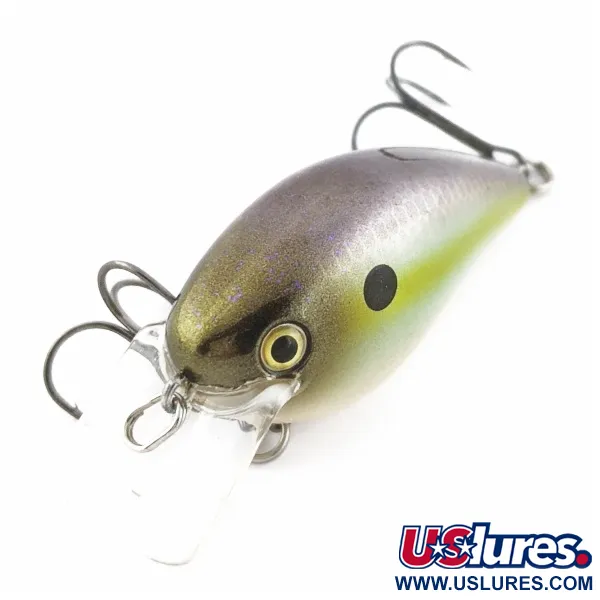 Strike King KVD 1.5, 12g, Olive Sexy Shad, Silent Squarebill Crankbait #24145