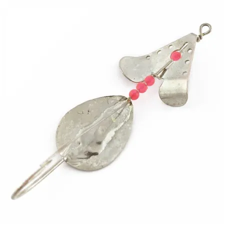 Lindy Skitter-Buzz Weedless, 7g, Rood/Nikkel, Lepel #24146