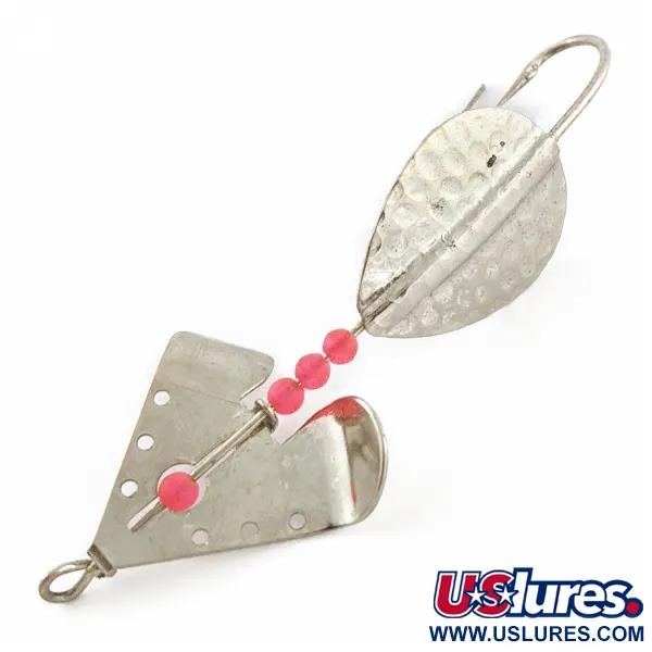 Lindy Skitter-Buzz Weedless, 7g, Rood/Nikkel, Lepel #24146