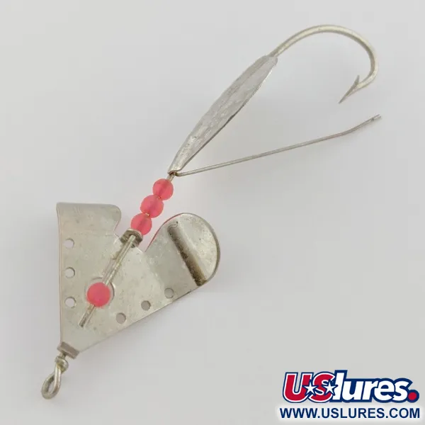 Lindy Skitter-Buzz Weedless, 7g, Rood/Nikkel, Lepel #24146