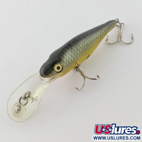 Rebel Double Deep Shad, 5g, Bruin/Geel, Dieplopende Plug #24155