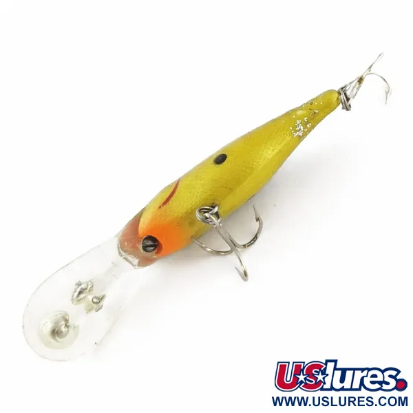 Rebel Double Deep Shad, 5g, Bruin/Geel, Dieplopende Plug #24155
