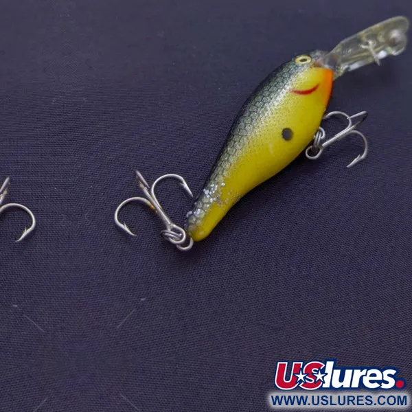 Rebel Double Deep Shad, 5g, Bruin/Geel, Dieplopende Plug #24155